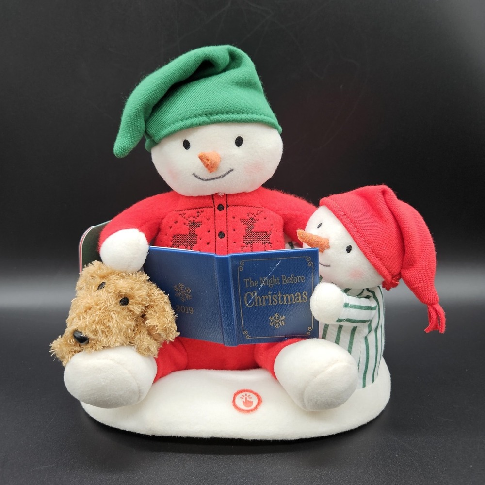 Hallmark 2019 Jingle Pals Storytime Snowman Christmas Animated Plush w Tag WORKS
